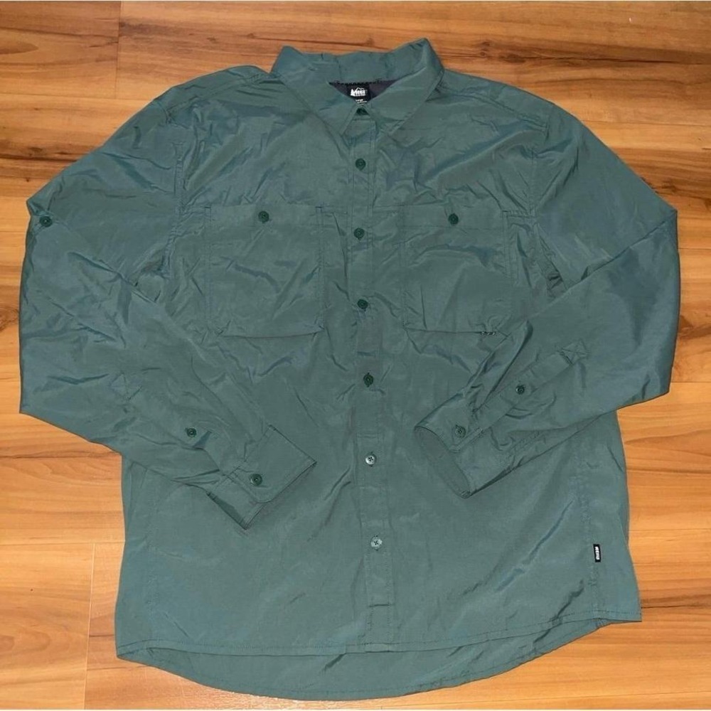 Mens REI Co-op Performance Button Up Utility Casual Shirt